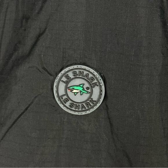 LE SHARK Vest Jacket L Reversible 2-IN-1 Windbreaker Waterproof Logo Black Grey - Picture 5 of 12